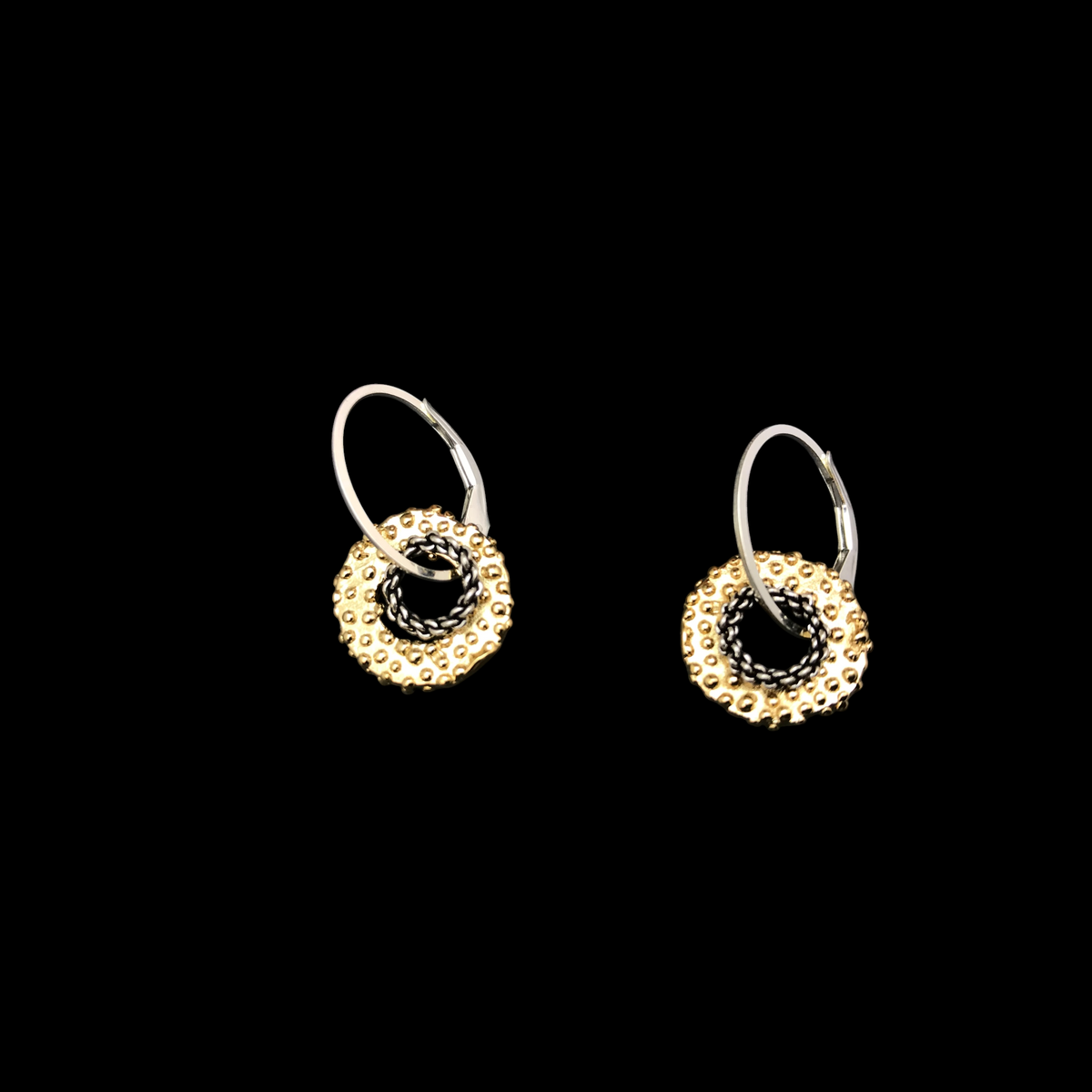 Granulated Drop Earrings