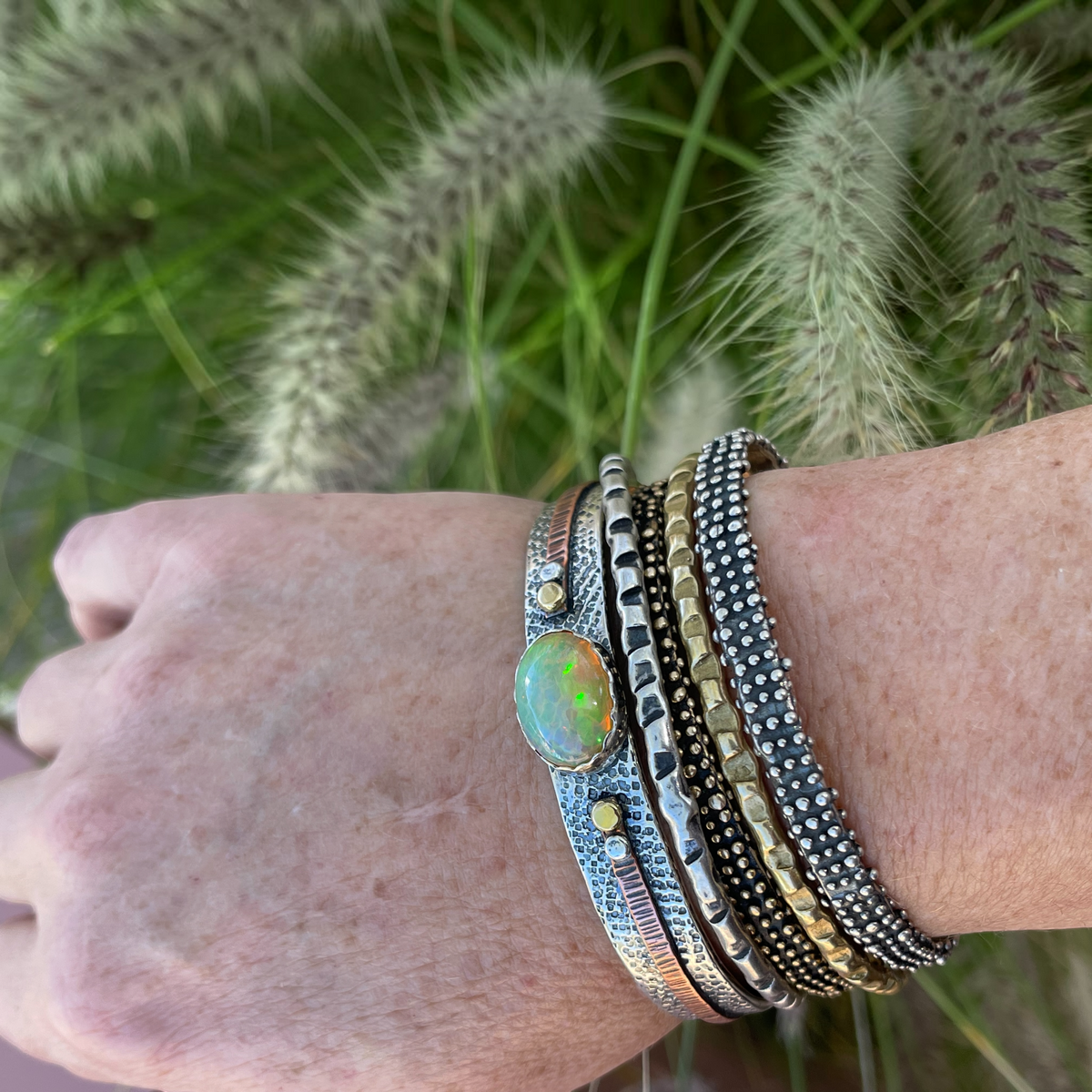 Ethiopian Opal Cuff