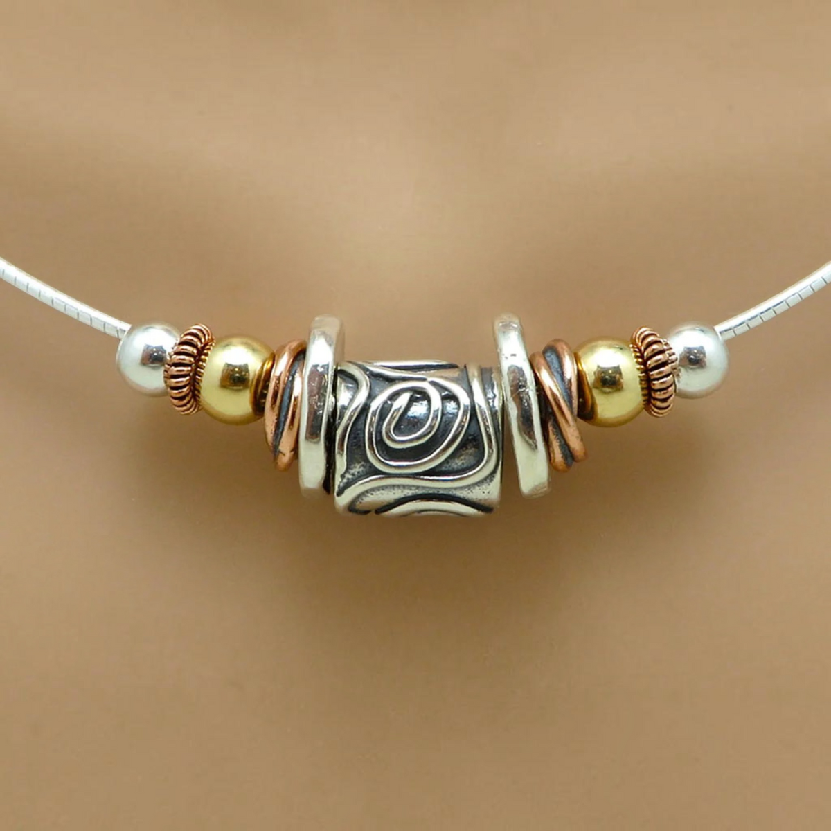 Swirls Bead Necklace