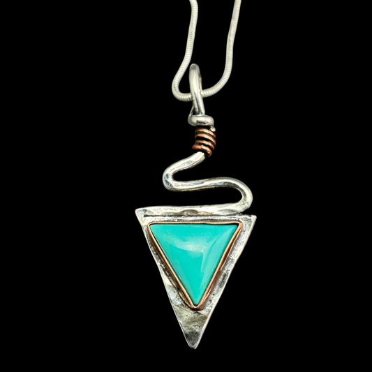 Kingman Turquoise Arrow Necklace