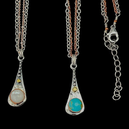 Gemstone Drop Necklace