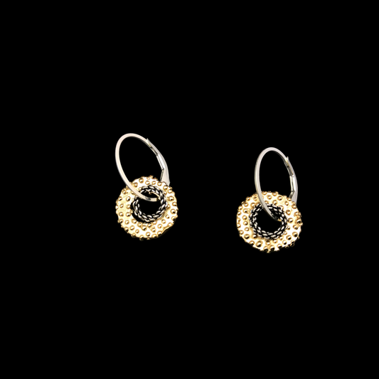Granulated Drop Earrings