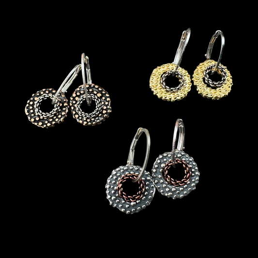 Granulated Drop Earrings