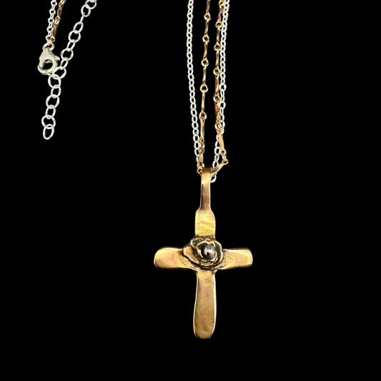 Desert Rose Cross