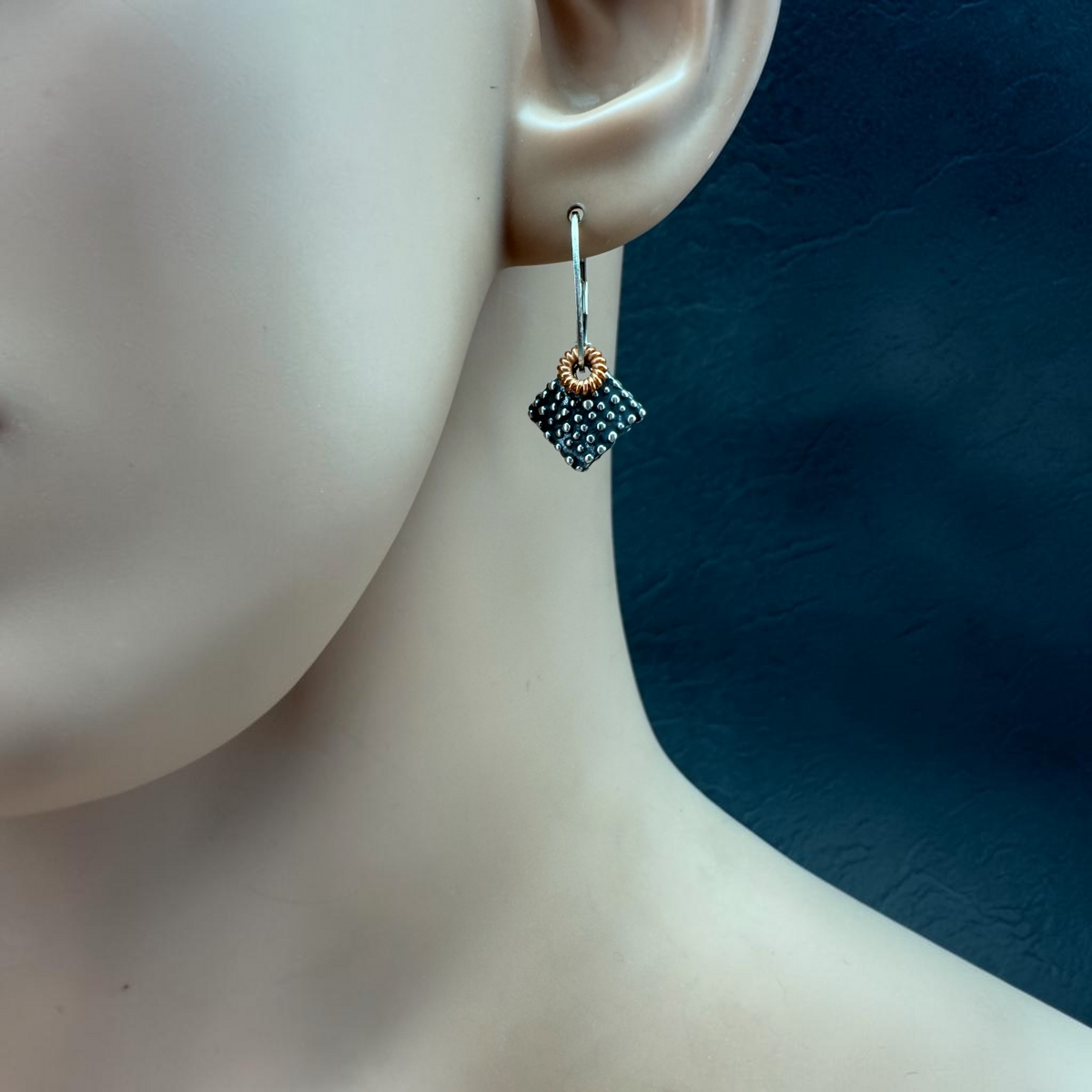 Granulated Diamond Earrings