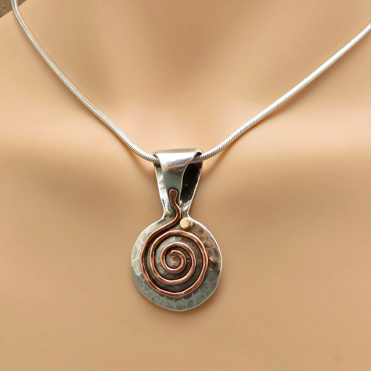 Round Spiral Necklace