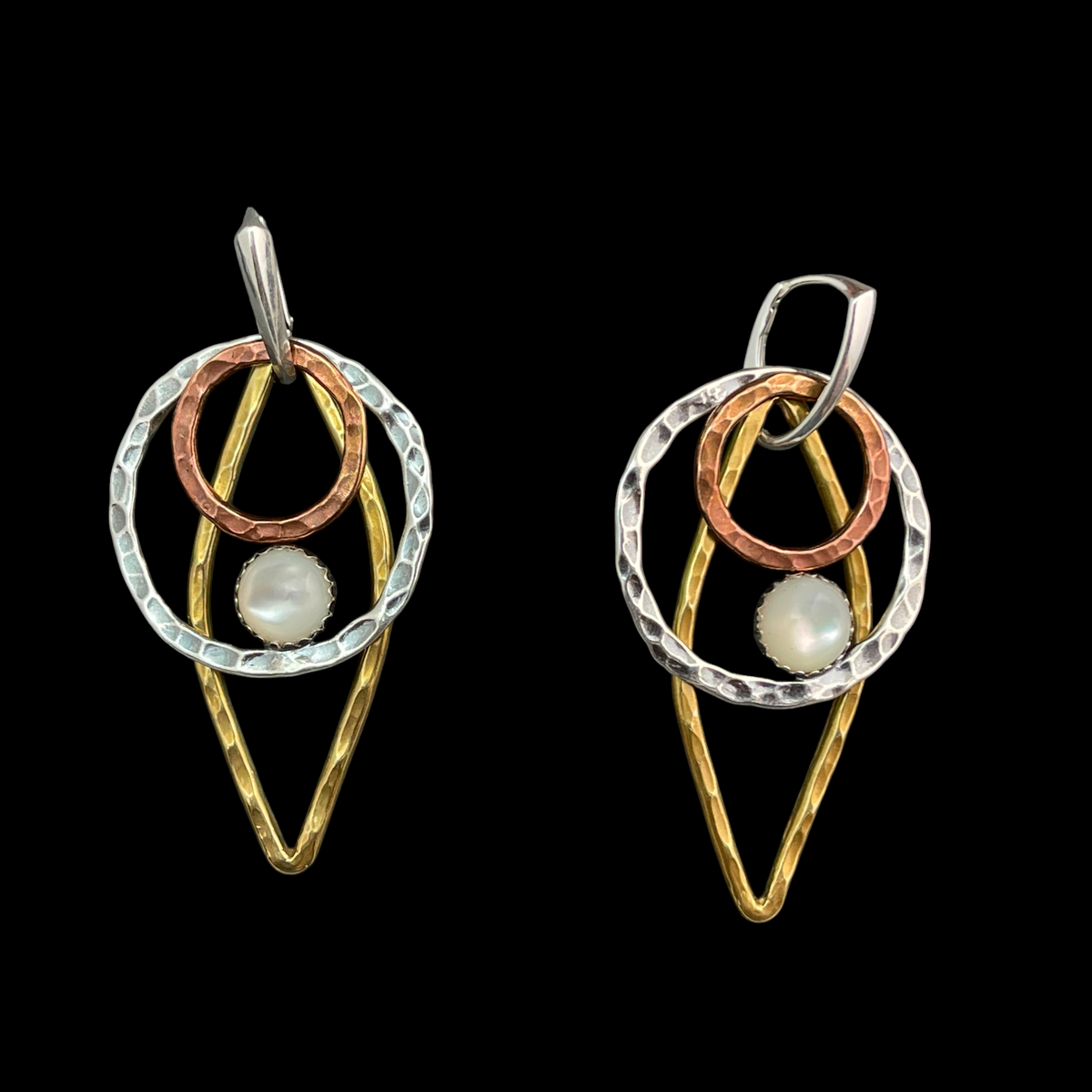 Stone Trilogy Moon Phases Earrings
