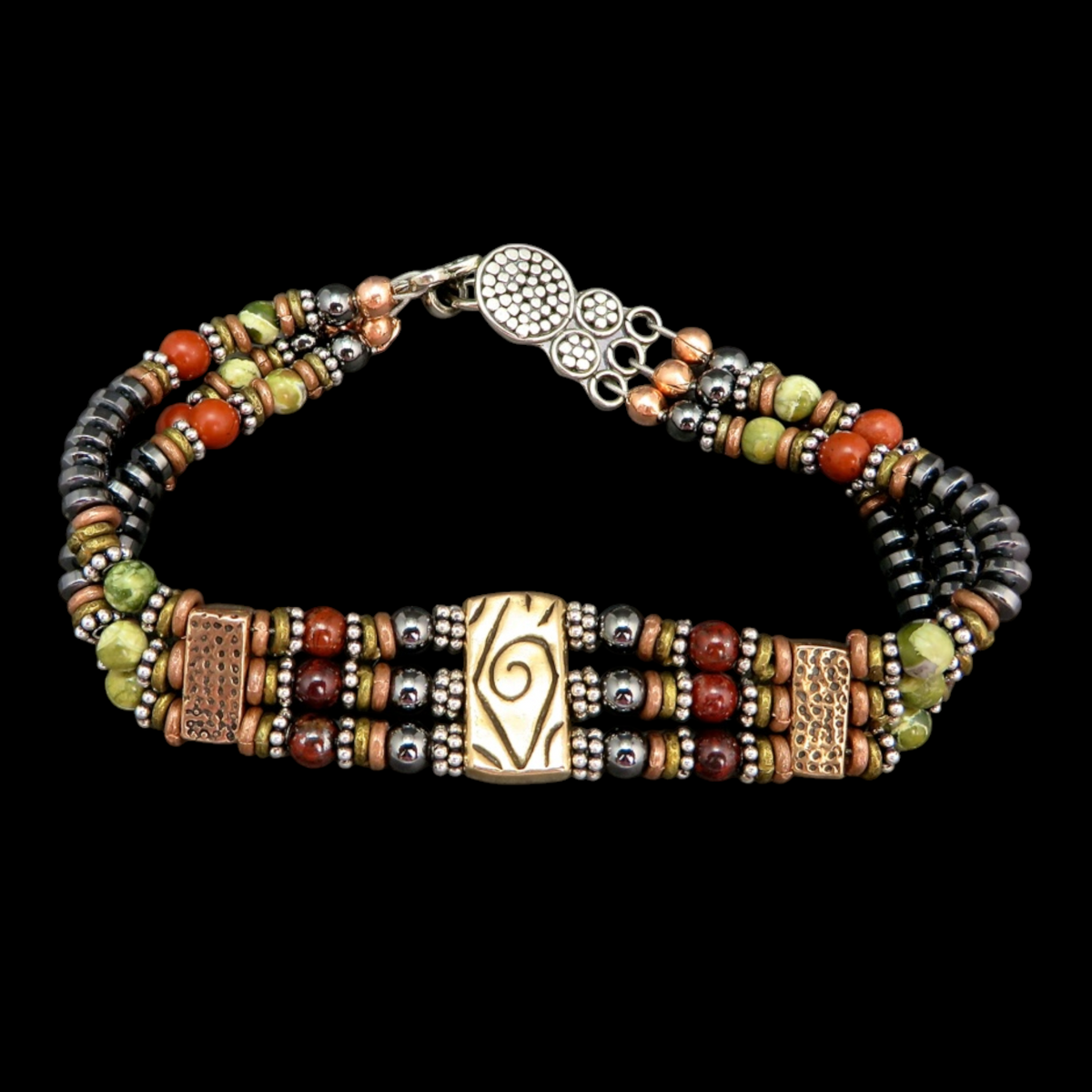 Triple Strand Roots Bracelet