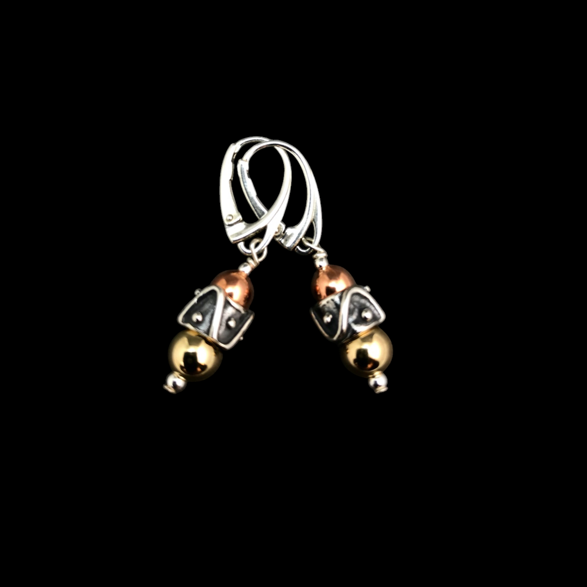 Wave-n-Dot Earrings