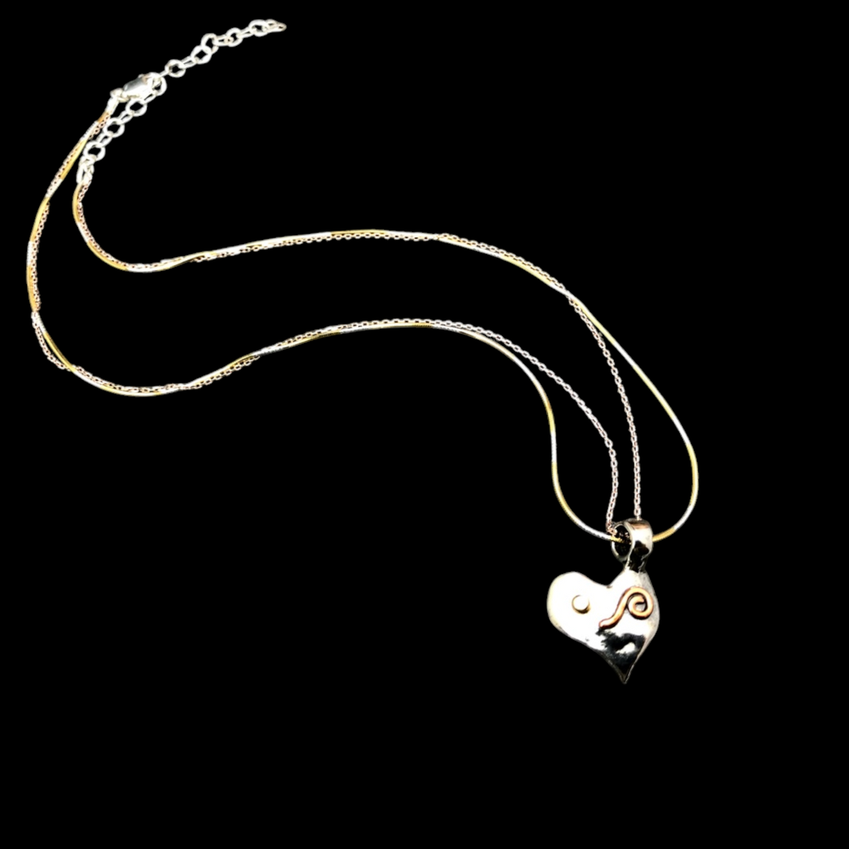 Heart of Three Necklace