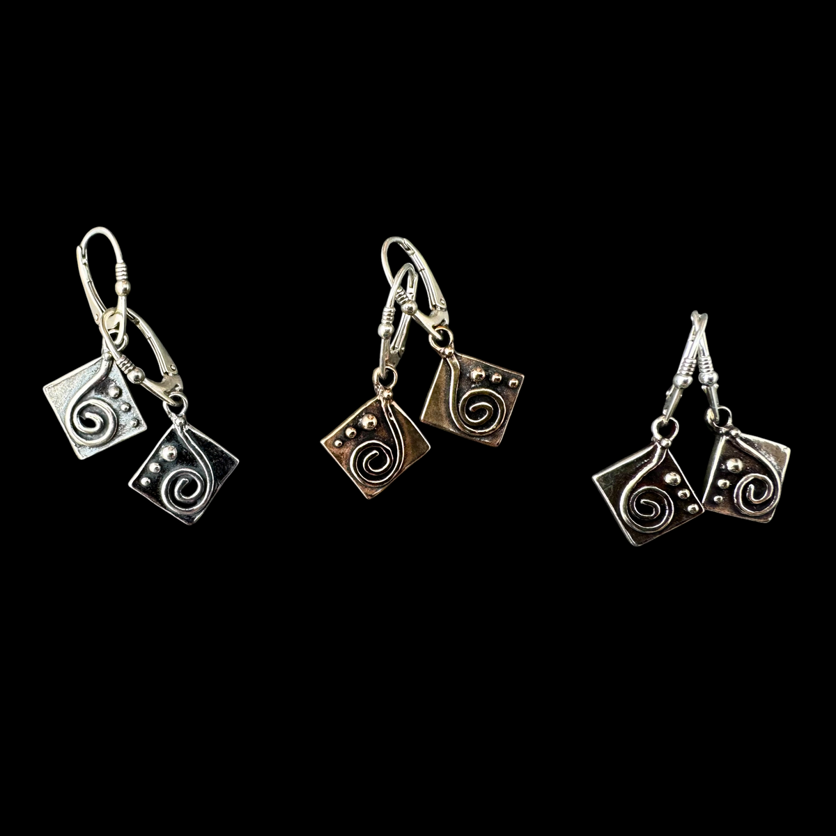Square Spirals Earrings
