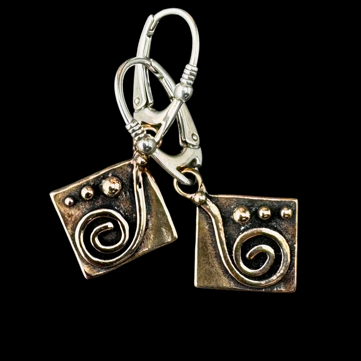 Square Spirals Earrings