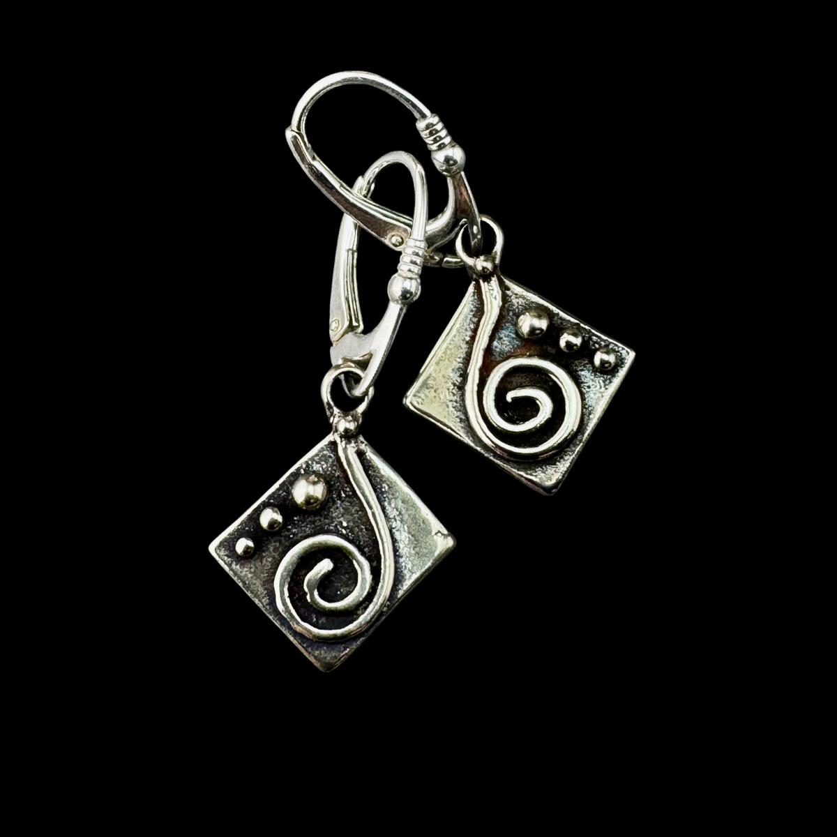 Square Spirals Earrings