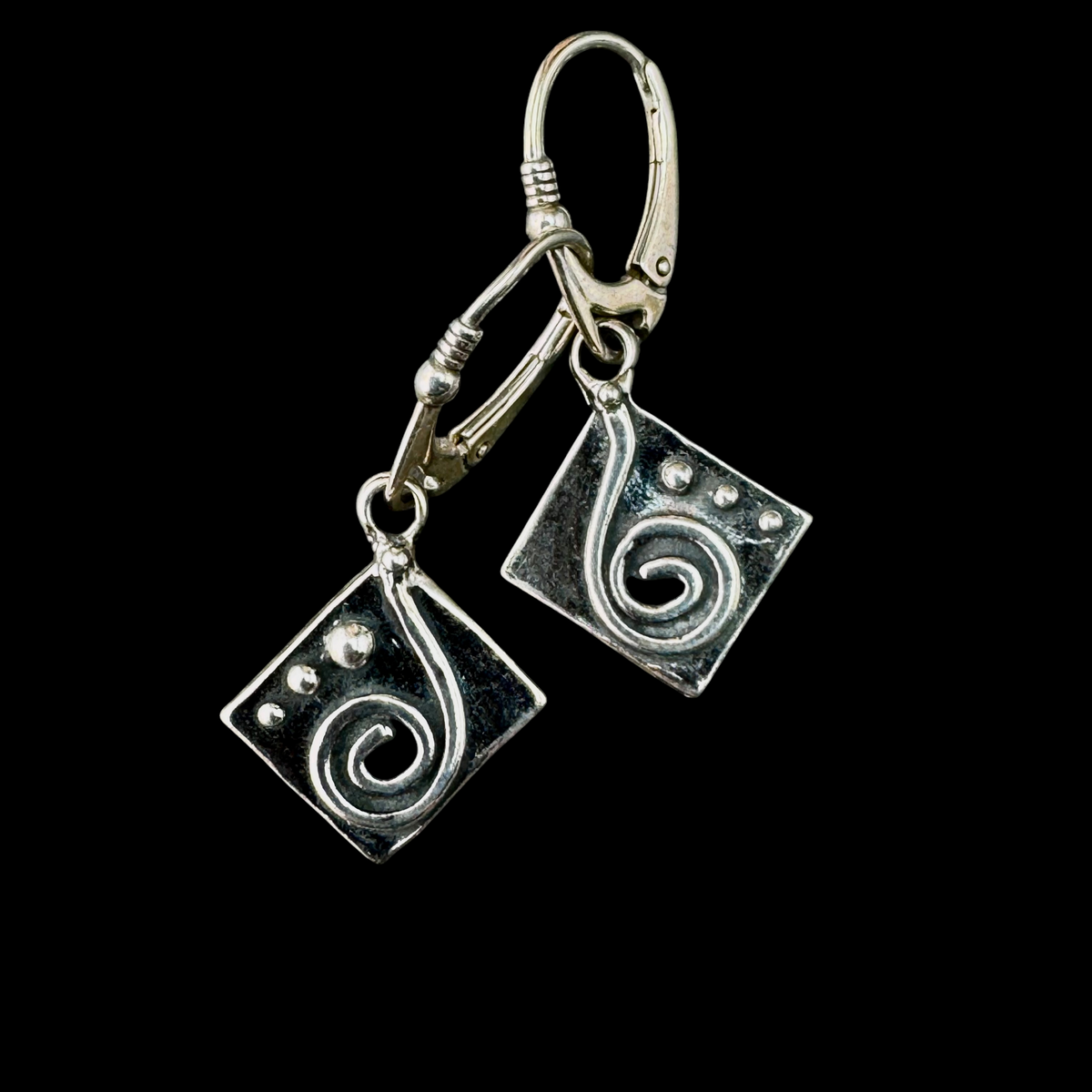Square Spirals Earrings