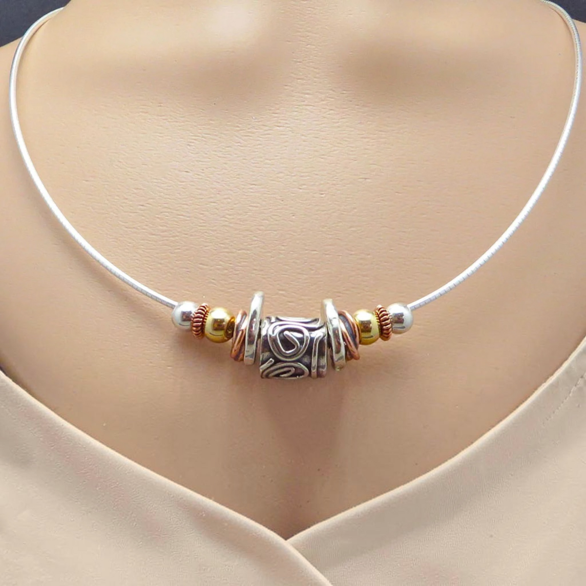 Swirls Bead Necklace