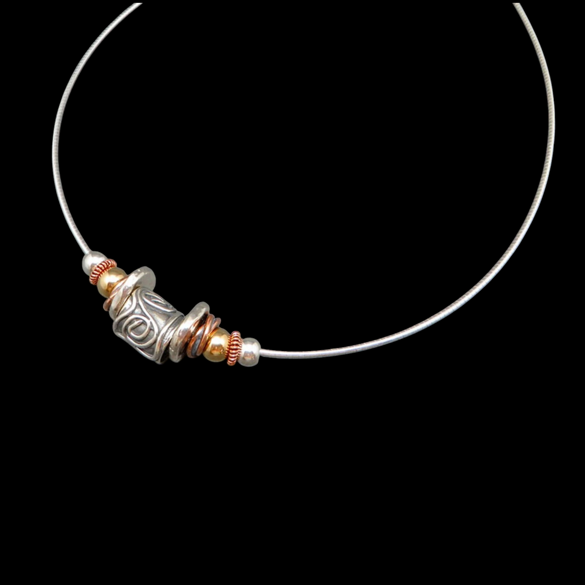 Swirls Bead Necklace