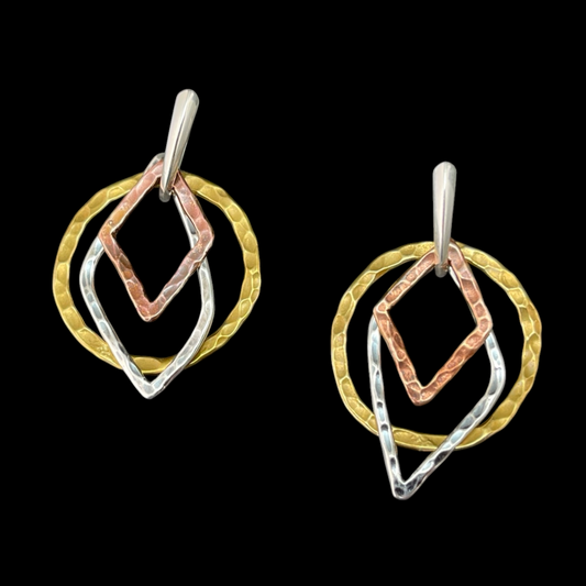 Trilogy Hoop Earrings